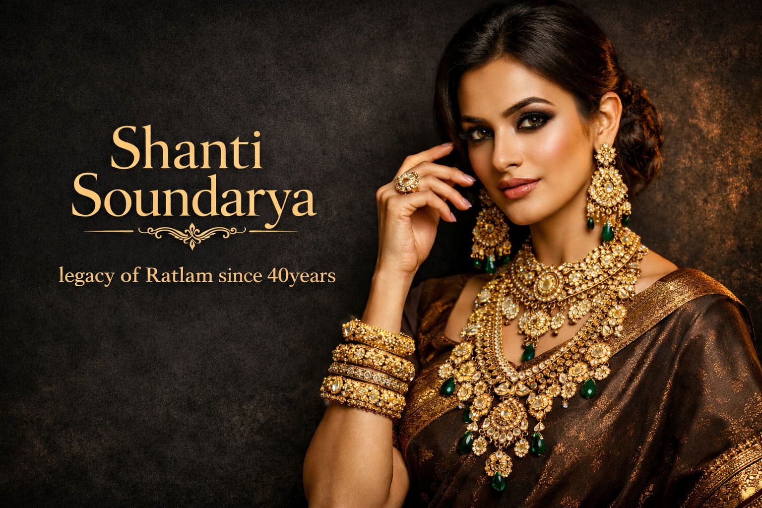 Shanti Soundarya bridal kundan necklace set Ratlam